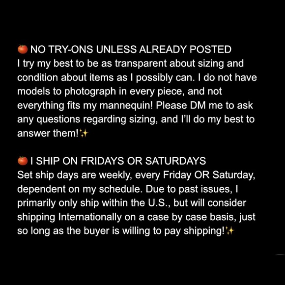 PLEASE READ PRIOR TO PURCHASE! 🍅✨ - Picture 4 of 4